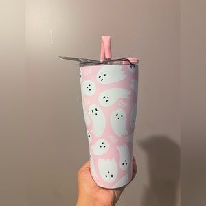 Viral pink ghost tumbler